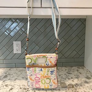 Coach Crossbody Bag- Pastel and white